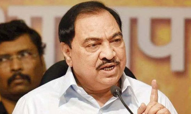 Eknath Khadse | eknath khadse statement on ed cbi cid acb raid on opposition leaders treat like enemy